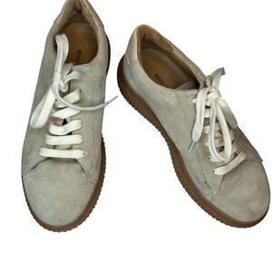 Royal RepubliQ sage green suede gum sole trainers sneakers size 8